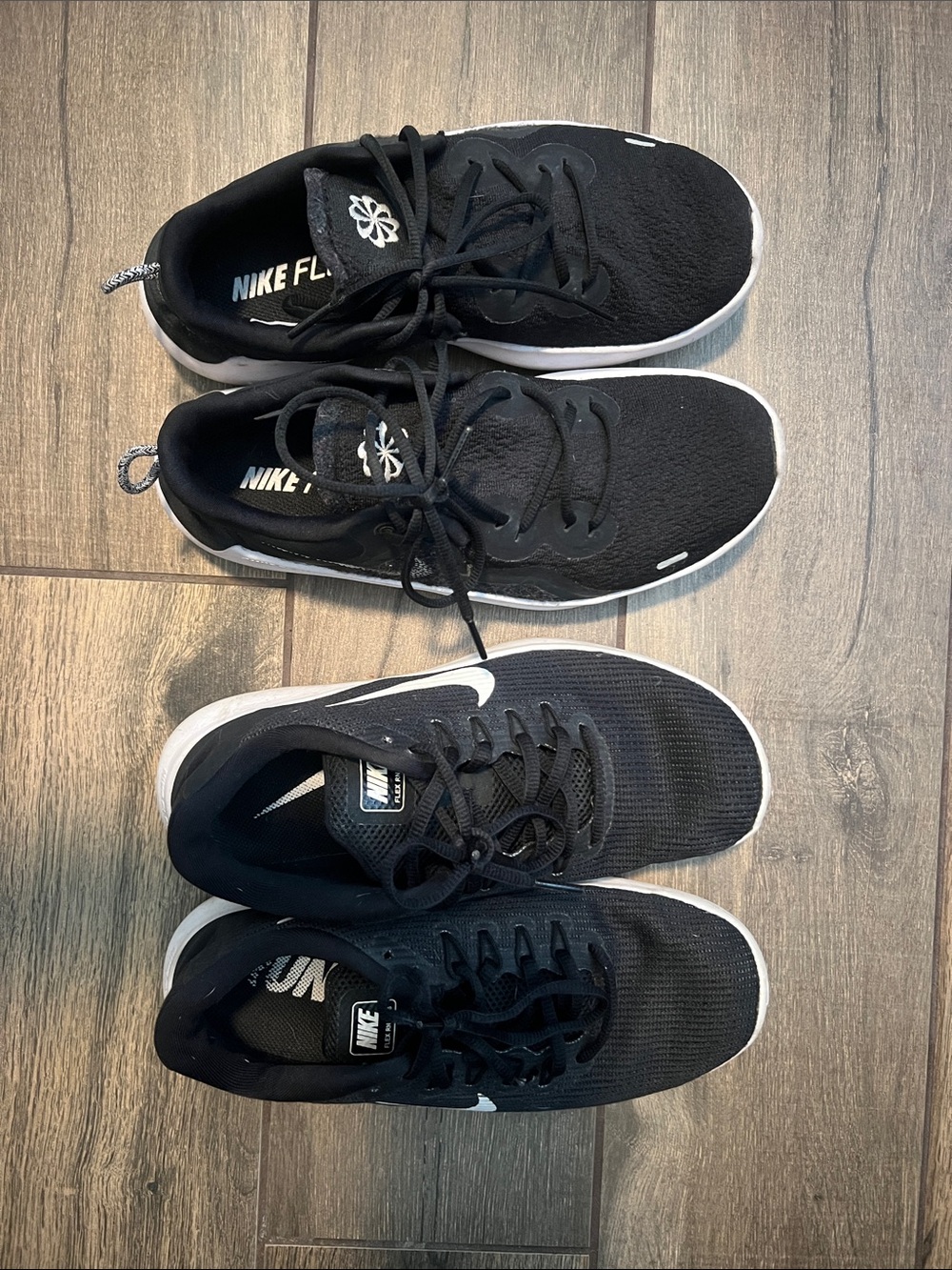 Pair of 2 Nike Black and White Running Shoes!!